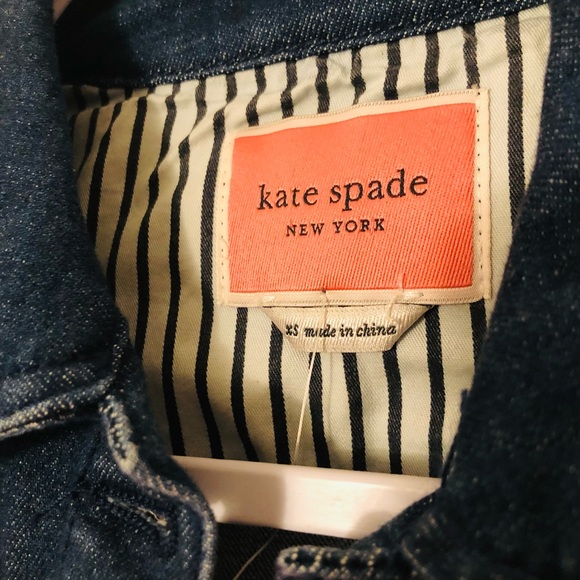 Kate Spade Classic Denim Jacket Indigo XS - Picture 3 of 3